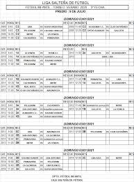 Web oficial de la liga nacional de basquetbol de argentina. Liga Saltena On Twitter Infantil2020 A Continuacion Se Detalla La Programacion De La Fecha N 5 Y La Tabla De Posiciones Del Futbol Infantil De Verano Https T Co Ornhtunrgj