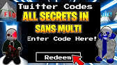 Take action now for maximum saving as these discount codes will not valid forever. All New Secret Op Codes In Sans Multiversal Battles 8m Event Roblox Youtube