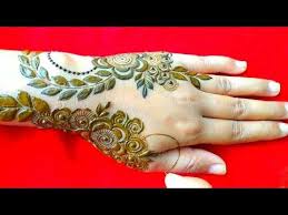 Simple Dubai Style Mehndi Design Ll Latest Dubai Style Mehndi Design Ll Neha S Creation 19 Youtube Di 2020