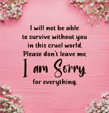 Maybe you would like to learn more about one of these? Sorry Messages For Girlfriend Apology Quotes For Her