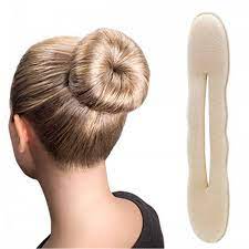 Styla hair brown magic hair bun maker 4 pack large foam sponge buns shaper accessories strong flexible reusable bun twister for updo's, ballet buns, french twist, waves & more! Hair Bun Sponge Blond 22 Cm