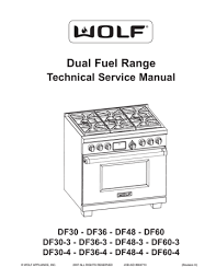 The wolf 30 dual fuel range 4 burner (df304) cooktop offers an almost blissful confidence and control with 10 cooking modes making cooking family meals easy. Wolf Df604cf Service Manual Manualzz