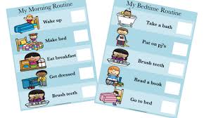 Check spelling or type a new query. Visual Schedule For Children Morning And Bedtime Routines My Mountain Wild