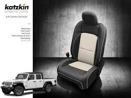 This is a great soft tan leather saddle bag! Jeep Gladiator Rubicon Katzkin Leather Interior Replaces Factory Cloth 2020 2021 Autoseatskins Com