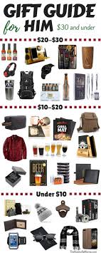 Holiday Gift Guide For Him Christmas Gift Ideas For The Man In Your Life All Affordable And Und Gift Guide For Him Diy Gifts For Boyfriend Bday Gifts For Him