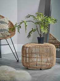 Bamboo Pendant Lightshades Rattan Side Table Side Table Small Round Side Table