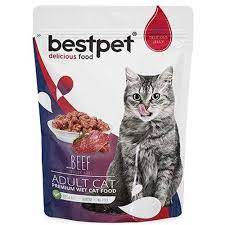 bestpet pouch jelly biftek etli kedi yas mamasi 85 gr amazon pet center kedi biftek amazonlar