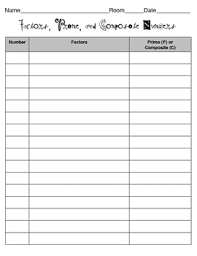 freebie factors prime and composite chart