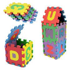 3 and up technical characteristics: Kids Foam Puzzle Floor Play Mat With Shapes Colors Or Numbers Alphabets 36 Tiles Walmart Com Walmart Com