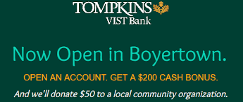 With the recent passage of the $1.9 trillion american rescue plan, many local families have questions about what exactly is in it. Expired Tompkins Vist Bank 200 Bonus 50 Donation Pa Boyertown Branch Only Doctor Of Credit