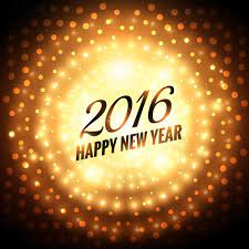 New years eve revelers ring in 2016 in times square. Felicitacion De Feliz Ano Nuevo 2016 Resplandeciente Vector Gratis