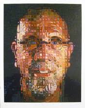 Since he could no longer paint realistically, he started painting with many squares that had up to three colors in them and from. Chuck Close Kaufen Self Portrait