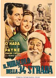 World S Largest Collectibles Auctioneer Miracle On 34th Street Classic Christmas Movies Classic Movie Posters