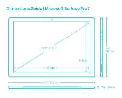 Auf dem dokument heisst es man soll die grössere grösse nehmen falls es eher knapp ist was ich begreife. Microsoft Surface Pro 7 Dimensions Drawings Dimensions Com