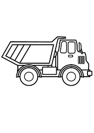 Dump truck coloring page for kids. Coloring Pages Dump Truck Coloring Page For Kids