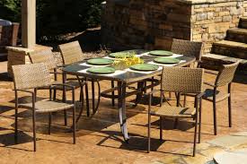 Explore 38 listings for glass top patio table and 6 chairs at best prices. Maracay 7 Piece Dining Set Rectangular Dining Table 6 Chairs Outdoor Living Play