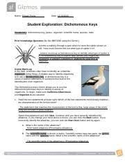 We would like to show you a description here but the site won't allow us. Dichotomouskeysse 1 Docx Name Thejani Peiris Date Student Exploration Dichotomous Keys Vocabulary Dichotomous Key Genus Organism Scientific Name Course Hero