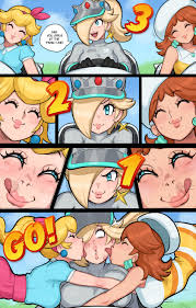 Peach & Daisy × Rosalina comic porn | HD Porn Comics