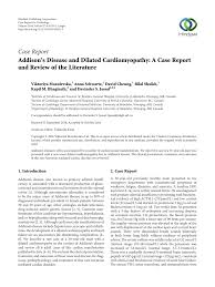 Admin wednesday, april 7, 2021 Pdf Addison S Disease And Dilated Cardiomyopathy A Case Report And Review Of The Literature