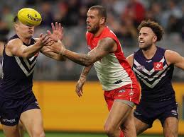 Maybe you would like to learn more about one of these? Afl 2021 Fremantle Dockers Vs Sydney Swans Nat Fyfe Final Goal Lance Franklin Six Goals The Weekly Times