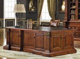 Cherry Mahogany Classical French Executive Desk Home Office Furniture Office Desk Designs Traditional Home Office