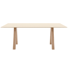 I modeled the table using autocad and inventor, mostly to check i am also trying here to figure out which legs will be most attractive to see when walking into the dining room versus the ones to put in the back of the. Viccarbe Trestle Table 200 X 90 Cm Matt Oak Finnish Design Shop