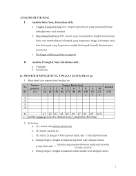 Sobat kósngosan tidak perlu download contoh soalnya. Https Poltekkesdepkes Sby Ac Id Wp Content Uploads 2011 06 Analisis Butir Soal Pdf
