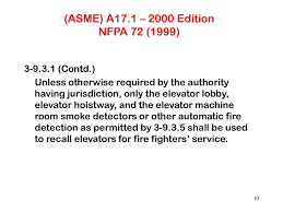 If one of those smoke detectors alarm, the elevator will be sent to the proper floor. Fire Alarm Systems For Emergency Operations Of Elevators Ppt Download
