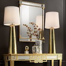 Use These Stunning Gold Extra Tall Table Lamps To Create A Little Drama In Your Entryway Luxe Decor Glam Table Lamps Tall Table Lamps