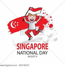 Singapore national day with a boy holds singapore flag cartoon character. Cute Boy Holding Vector Photo Free Trial Bigstock