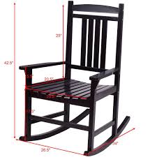 Giantex Set Of 2 Wood Rocking Chair Outdoor Indoor Patio Porch Rocker For Porch Patio Living Room Black Be Su Wood Rocking Chair Porch Rocker Outdoor Chairs