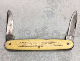 You'll get one of the 4 blue bayou celluloid whittlers, one of the 4 ox horn whittlers whittler. Keen Kutter Vintage Folding Knives Militaria Us