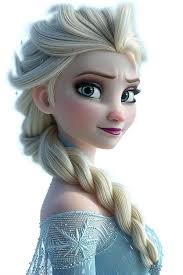 Beautiful elsa frozen character isolated