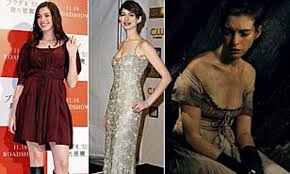 In the film, she portrayed a poor factory worker. Anne Hathaway Drops 25lb On The Les Miserables Lettuce Diet Then Breaks Her Superskinny Arm Daily Mail Online