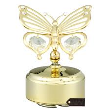 Get great deals on ebay! 24k Gold Plated Butterfly Music Box Made With Clear Crystals By Matashi Machine Screws Screws Urbytus Com