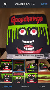 Birthday Themes For 10 Year Old Boy Custom Designed Goosebumps Cake For 10 Year Old Boy Goosebumpscake Boyscake Scarybirthday Ba Boy Birthday Decorations Boy Birthday Birthday Themes For Boys