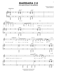 Running away by original broadway cast of beetlejuice (ft. Eddie Perfect Barbara 2 0 From Beetlejuice The Musical Sheet Music Pdf Notes Chords Broadway Score Piano Vocal Download Printable Sku 428606