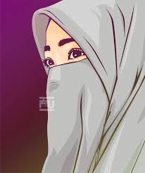 Gambar kartun muslimah bercadar latihan bercadar. 99 Animasi Muslimah Bercadar Cantik Cikimm Com