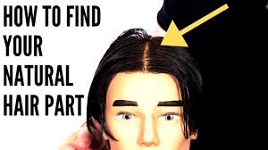 Celebrity men with hair parted to the side included. How To Find Your Natural Hair Part Thesalonguy Youtube