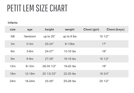 Size Charts Planet Pyjamas Australias Leading Store For