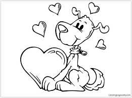 Coloring pages have been a source of recreation, creativity and vitally among the children as well as among the choose the prints you like, there can be amazing prints that your kid will love to fill with colors. Love You Puppy Coloring Pages Puppy Coloring Pages Free Printable Coloring Pages Online