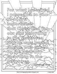 Be kind to one another. Coloring Pages For Kids By Mr Adron Free 1 Corinthians 15 3 4 Easter Print And Color Page According To The Scriptures Bible Verse