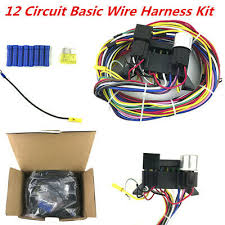 Some of the wires inside these links are made bold. 12 Way Circuit Basic Wire Harness Fuse Box Complete Wiring Kit For Car Truck 12v Ebay
