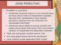 Mungkin diantara kita sudah ada yang mengerti tentang pengertian dan fungsi dari rumusan masalah. Jenis Penelitian 1 Penelitian Ex Post Facto Systematic