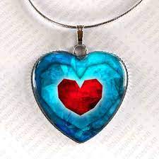 Legend Of Zelda Heart Pendant Heart Shape Pendant Legend Of Zelda Heart Pendant