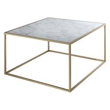 Johar Furniture Gold Coast Faux Marble Coffee Table Gold Faux Marble Coffee Table Cool Coffee Tables Brass Coffee Table