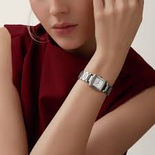 Cartier Tank Women's Watches For Petite Wrists TANK LOUIS CARTIER  WATCH LARGE MODEL, HAND-WOUND MECHANICAL MOVEMENT, ROSE GOLD, DIAMONDS,  LEATHER