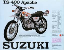 1975 Suzuki Ts400 Vintage Motorcycle Poster Print 28x36 9 Mil Paper Vintage Motorcycle Posters Motorcycle Posters Suzuki Motorcycle
