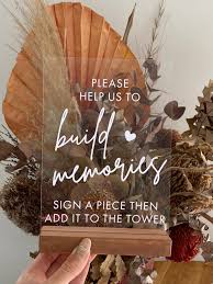 Acrylic Perspex Wedding Sign