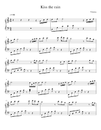 Piano sheet music spring rain wwwgangqinpucom. Kiss The Rain Sheet Music For Piano Solo Musescore Com
